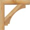 Ekena Millwork Imperial Block Rough Sawn Bracket w/ Offset Brace, Western Red Cedar, 6"W x 28"D x 28"H BKT0604X28X28IMP05RWR - alternate 2